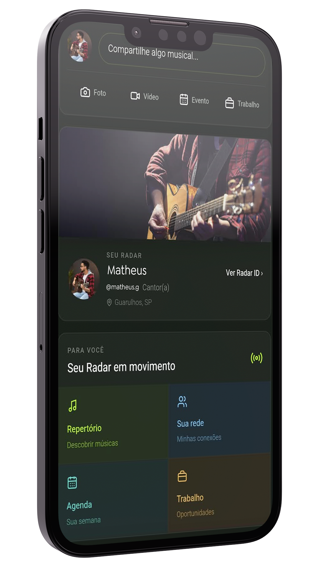 Radar Music no celular